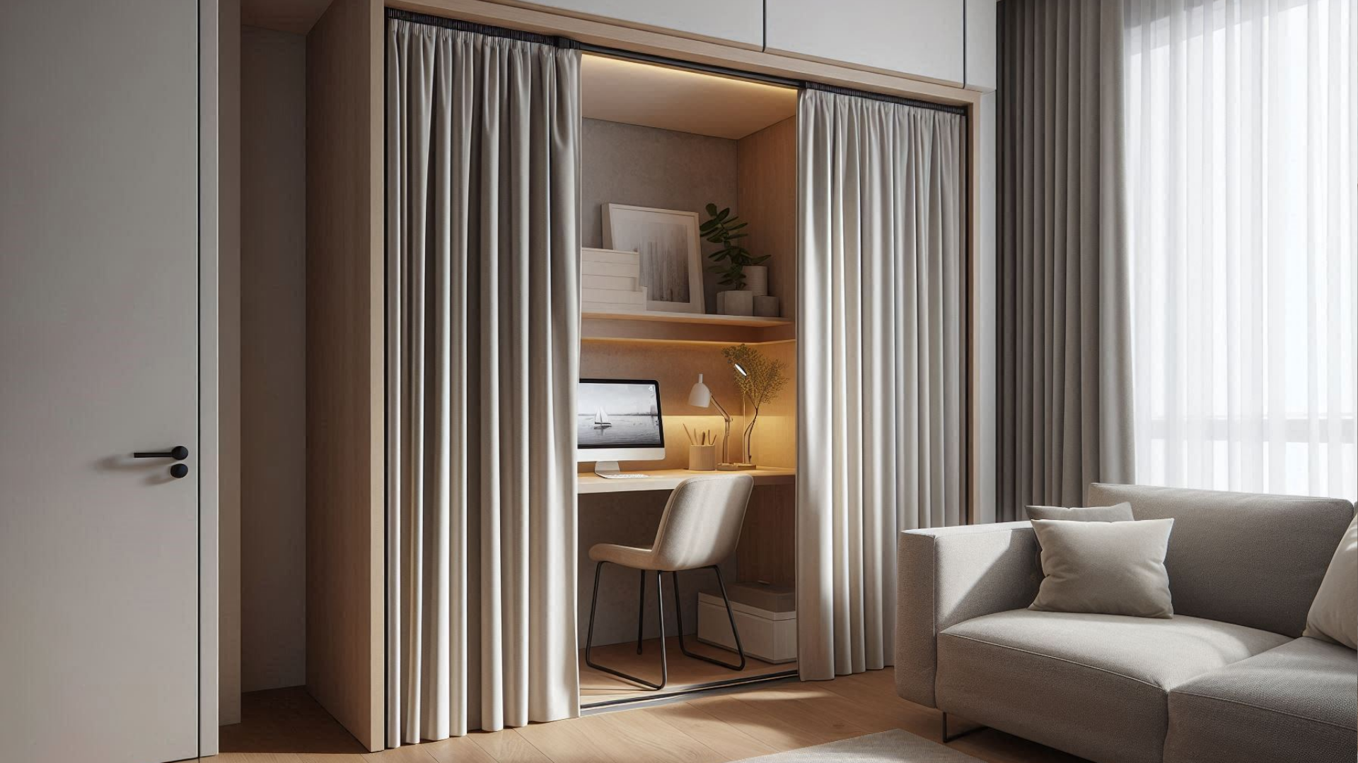 18 Living Room Office Hacks That Make WFH Way Better