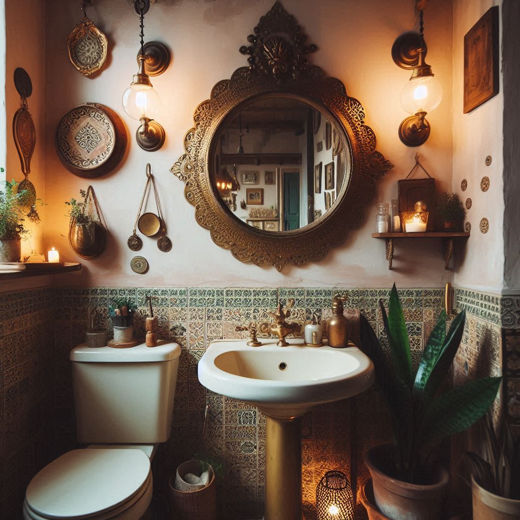 Add a Funky Vintage Mirror (or Two)