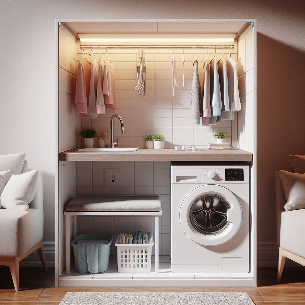 Minimalist Rod Above Folding Counter