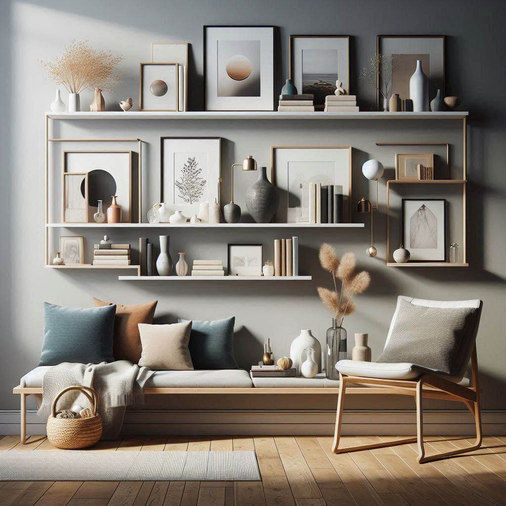 Gallery Wall with Art Ledges