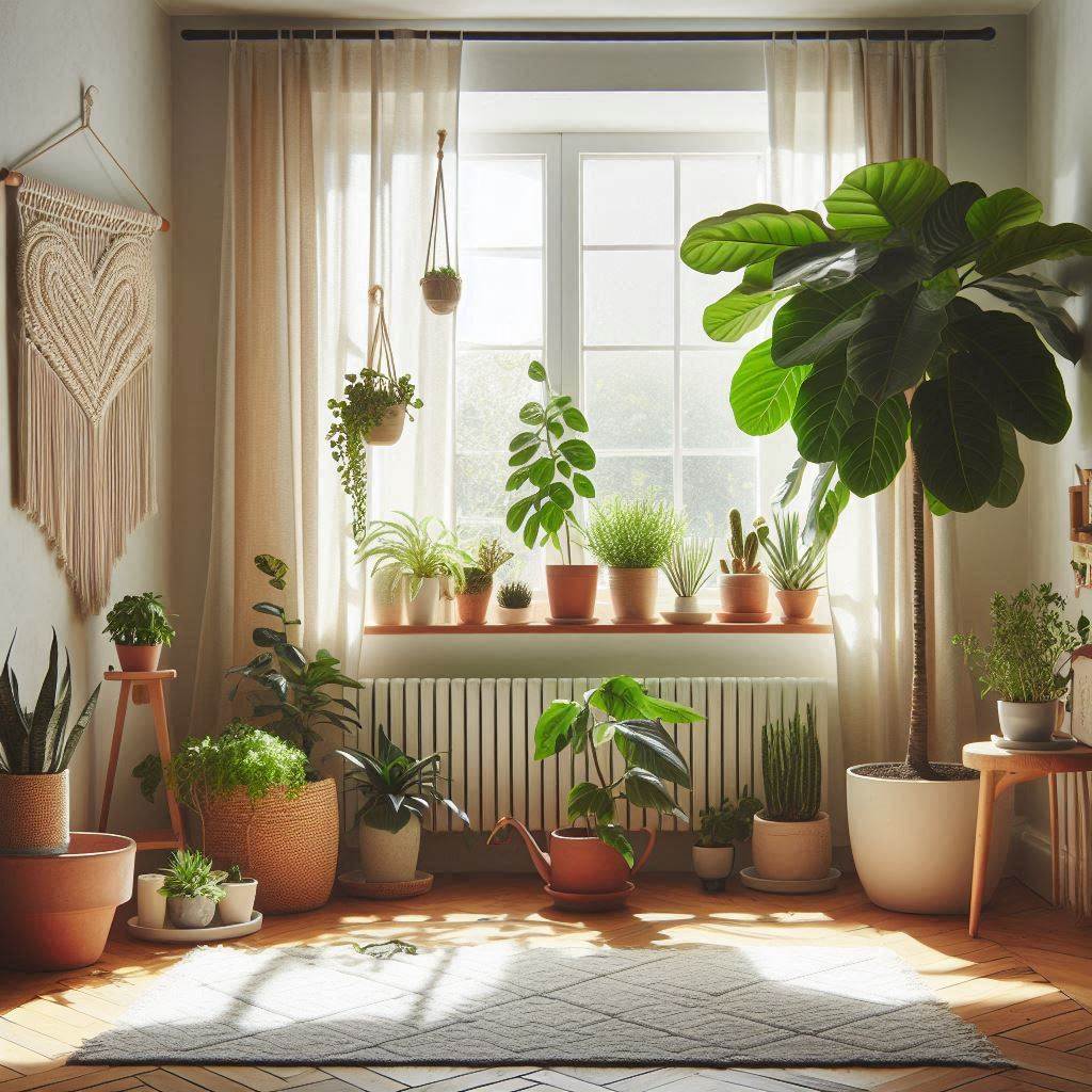 Greenery in Stylish Planters