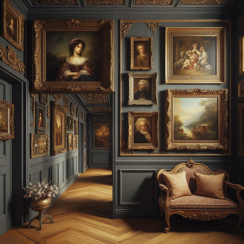 Vintage Frames for an Antique Gallery Feel