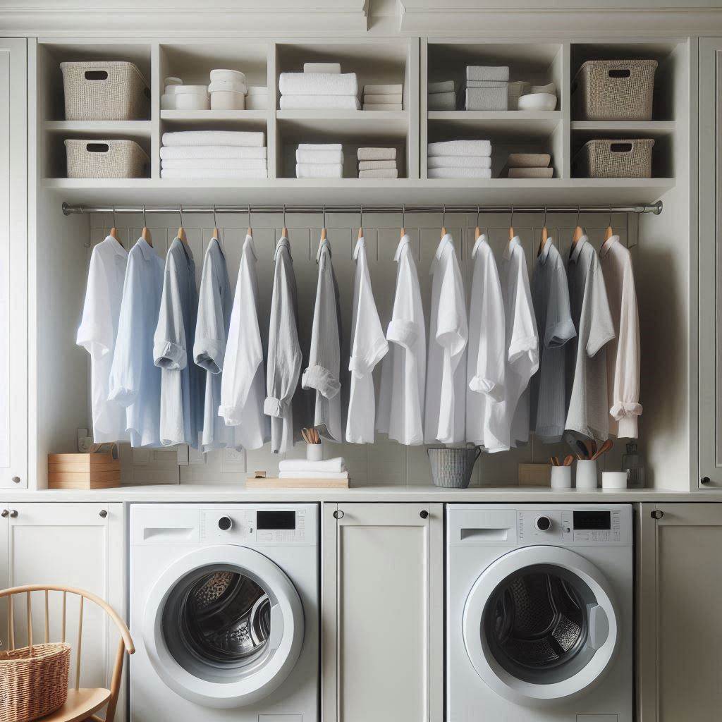 Cabinet-Mounted Hanging Rod