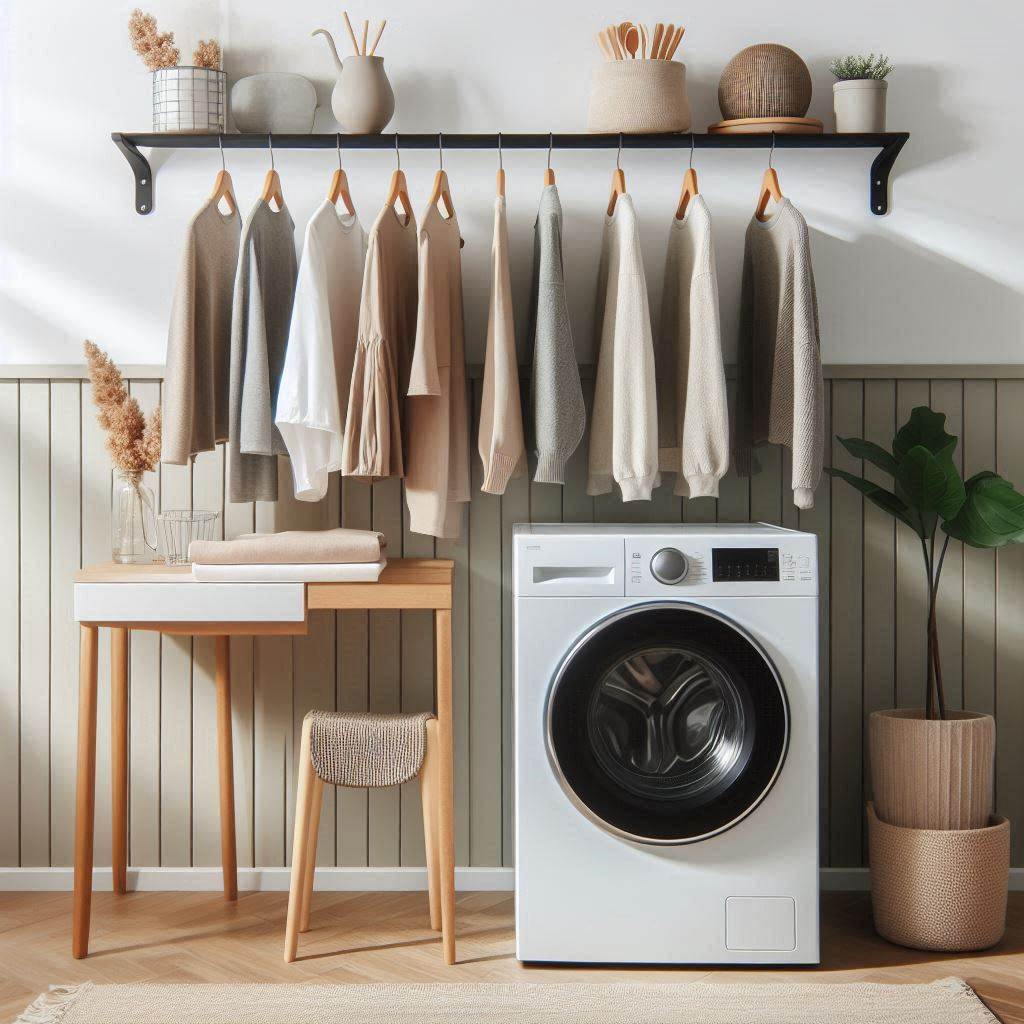 Over-the-Washer Hanging Rod