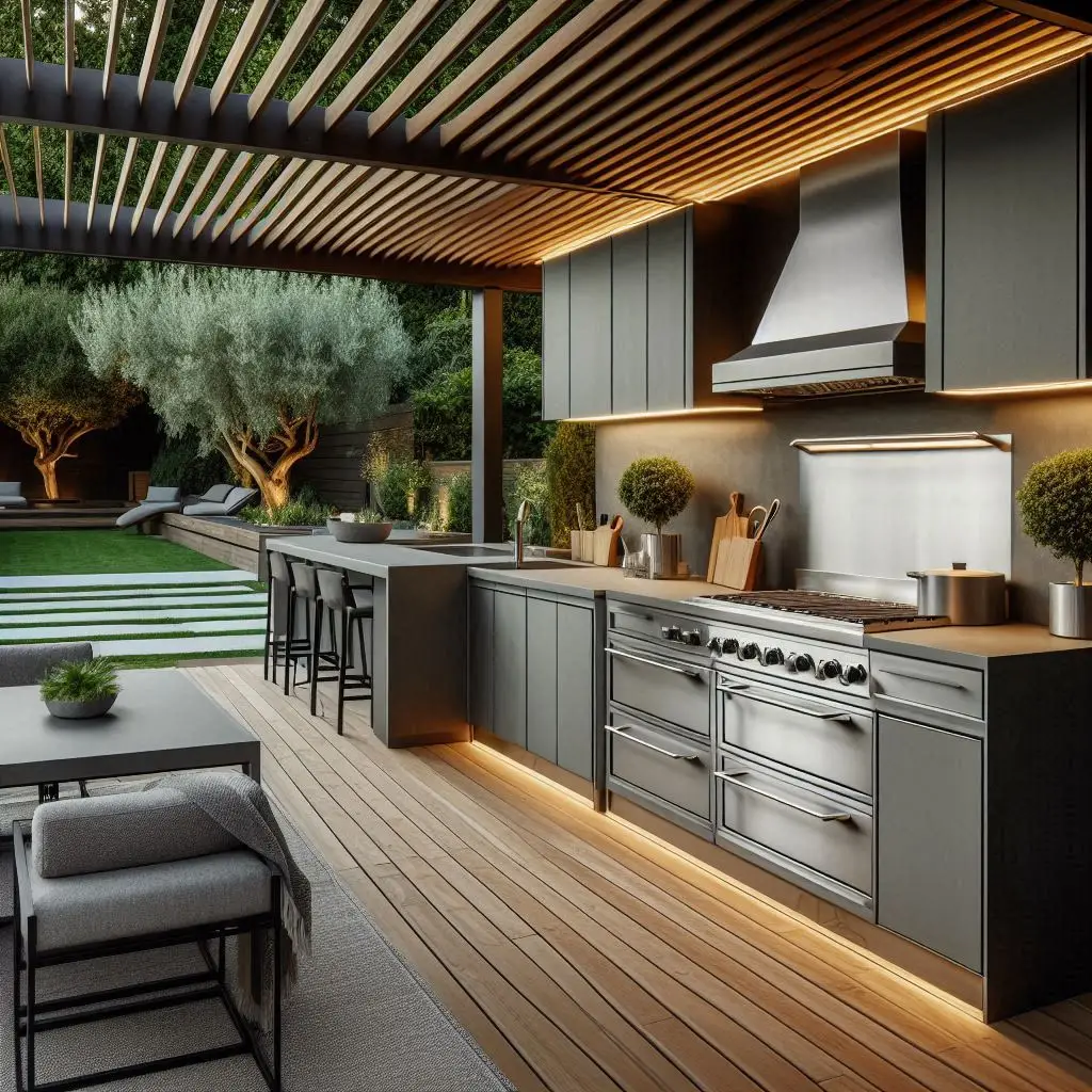 Built-In Cabinetry with Weatherproof Finishes