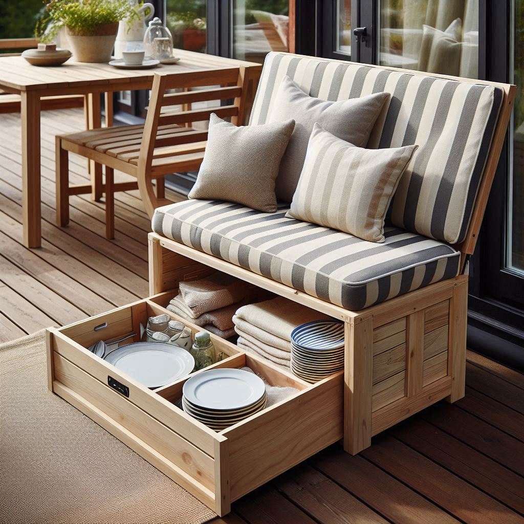 Storage Benches with Hidden Compartments