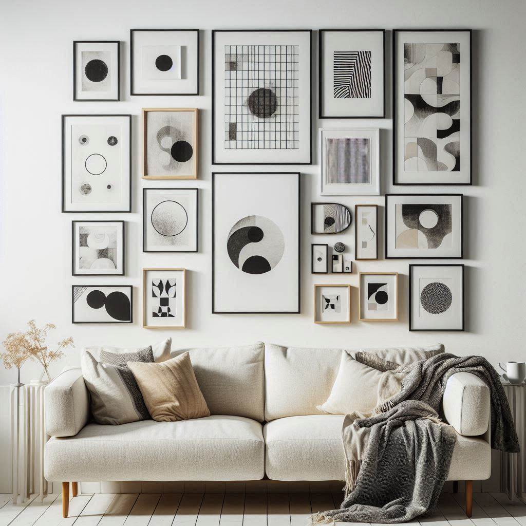DIY Framed Art Gallery Wall