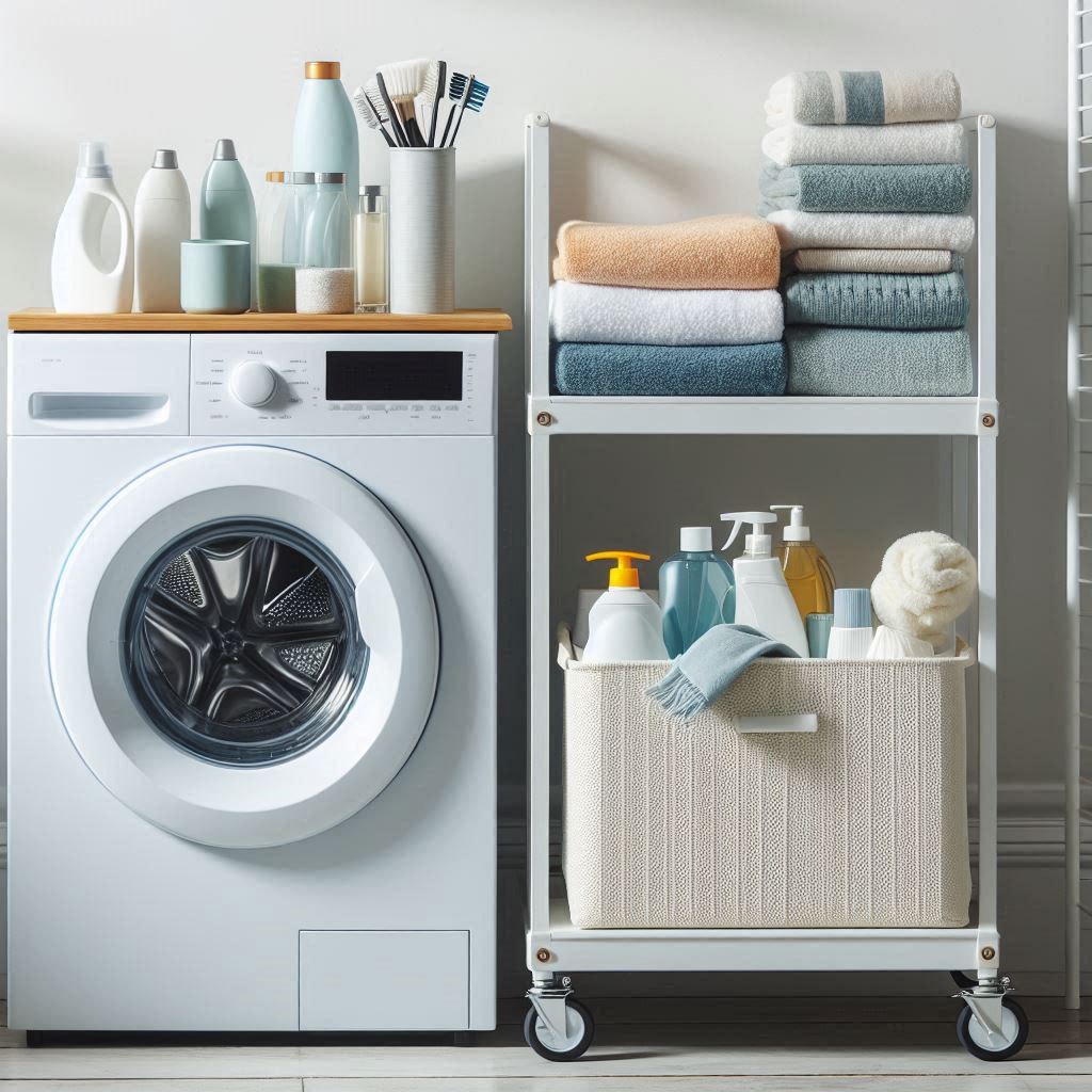 Incorporate a Slim Rolling Cart