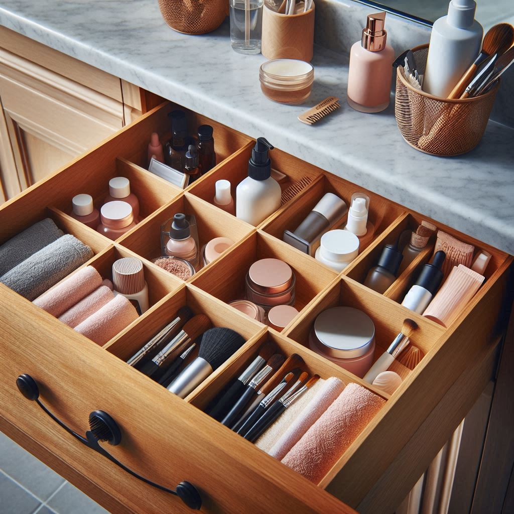 DIY Drawer Dividers for Vanity Cabinets
