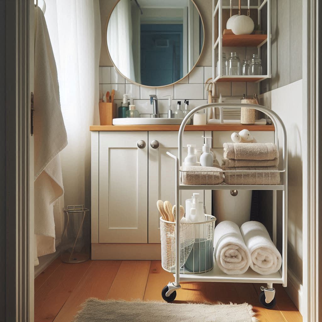 Rolling Cart for Multi-Purpose Storage