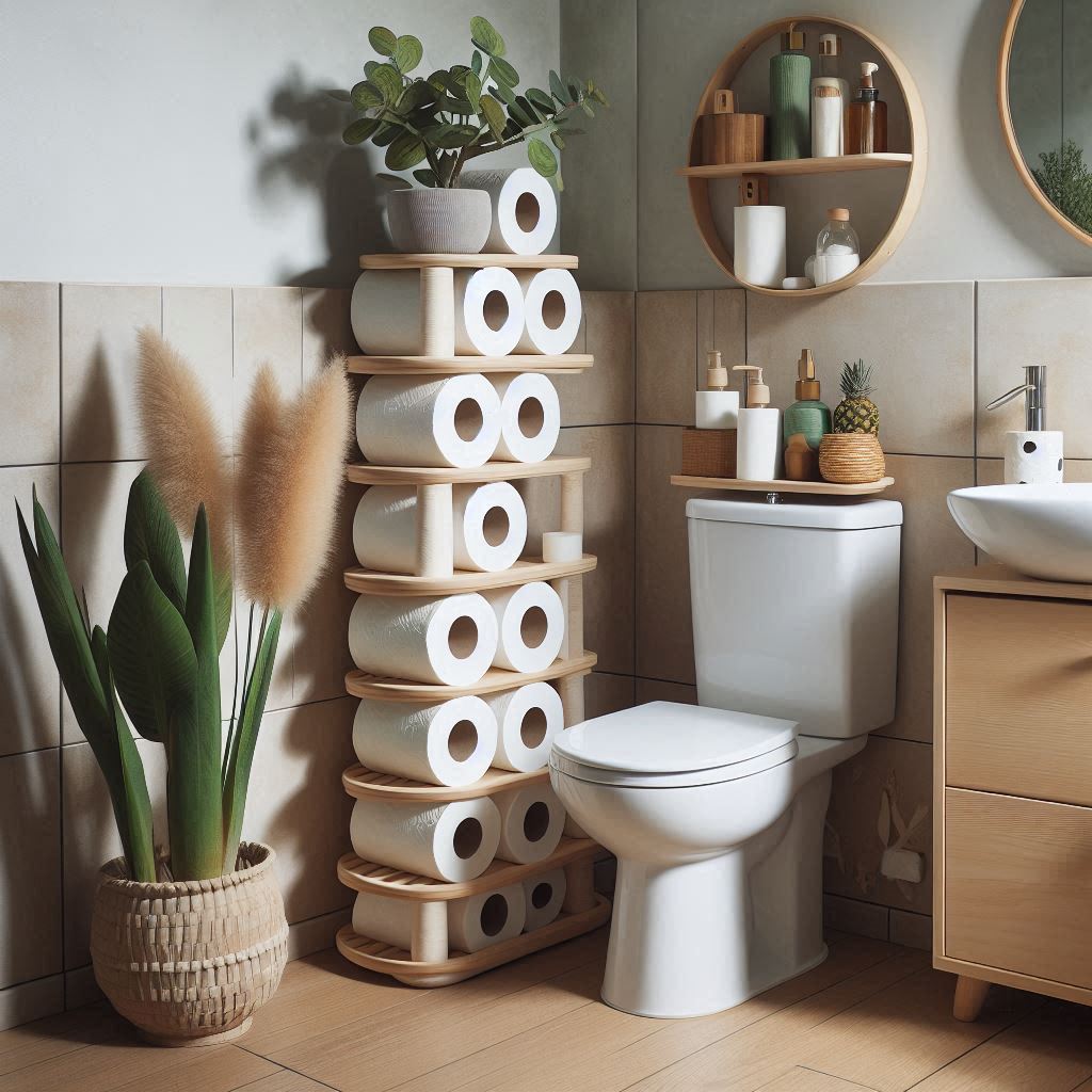 DIY Stackable Toilet Paper Holders