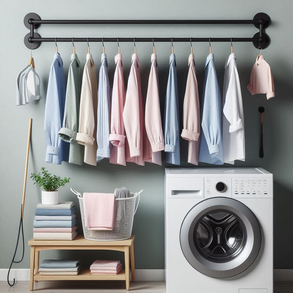 Wall-Mounted Hanging Rod