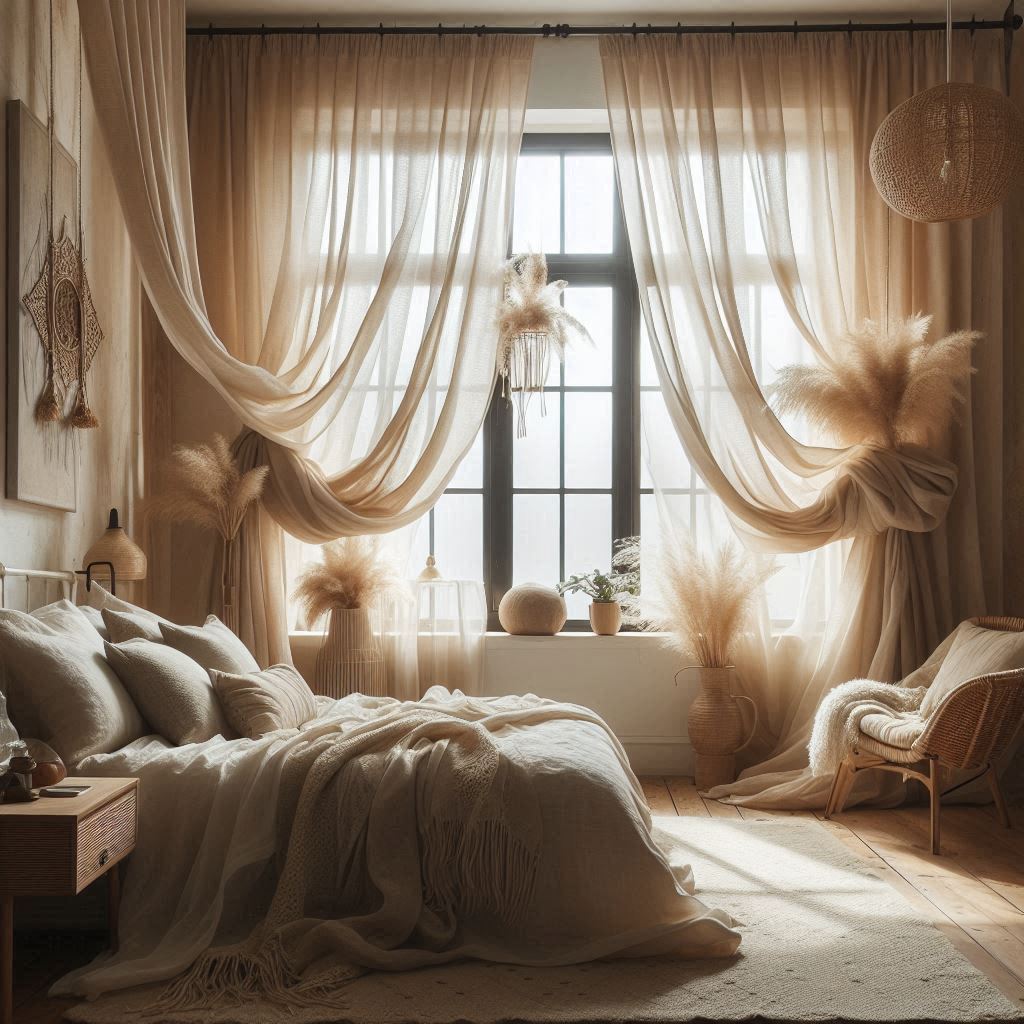 Try Sheer or Linen Curtains for Light Flow