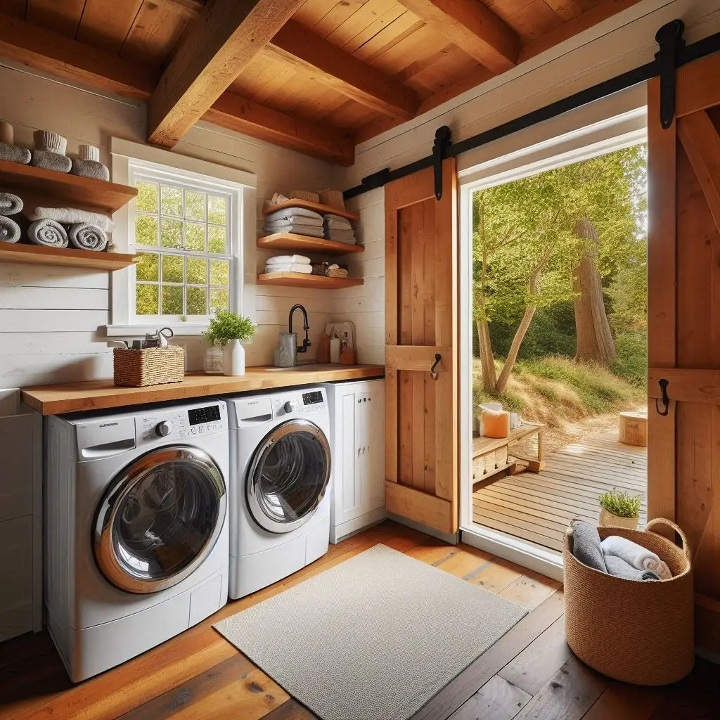 Sliding Barn Door with Window View