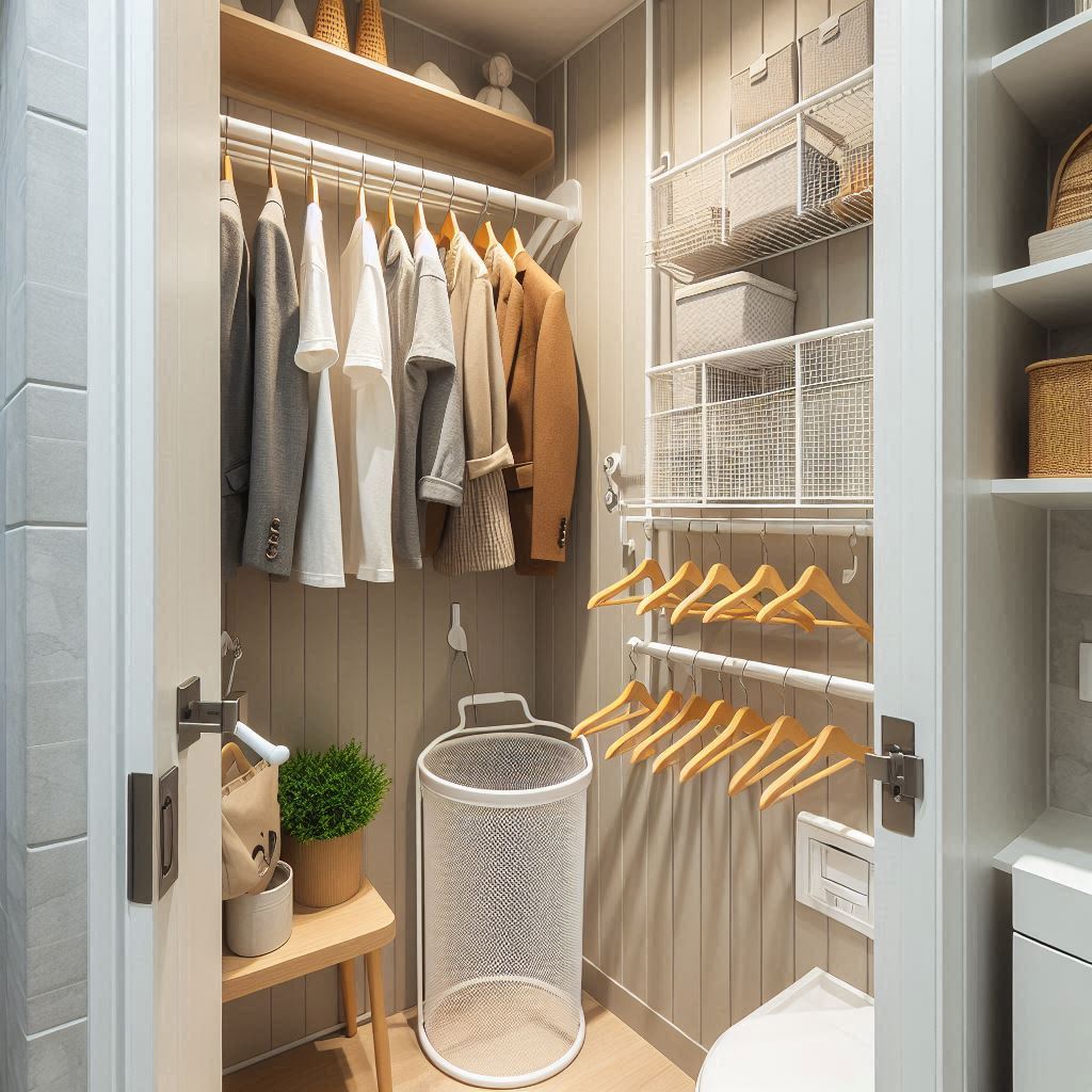 Shelf and Hanging Rod Combo