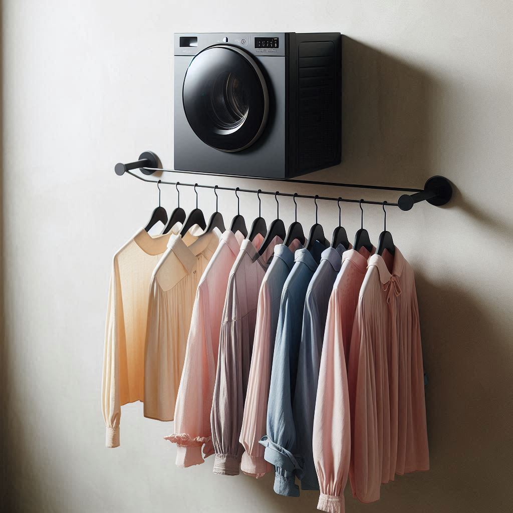 Wall-Mounted Hanging Rod for Easy Access