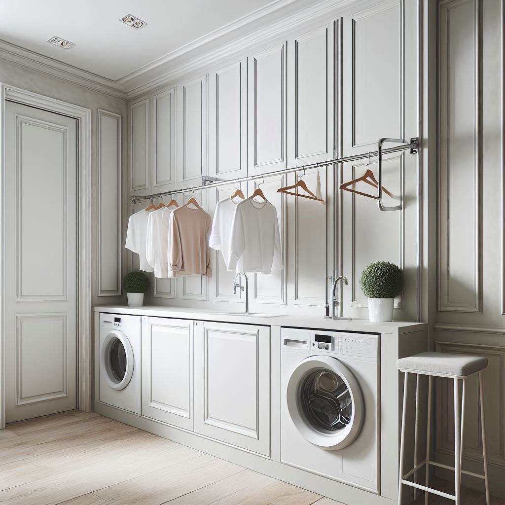 Fit a Rod Between Side Cabinets