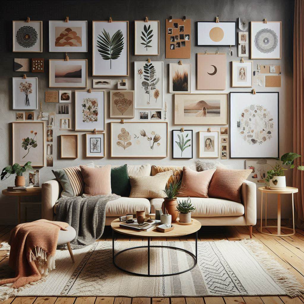 No-Frame Gallery Wall Collage