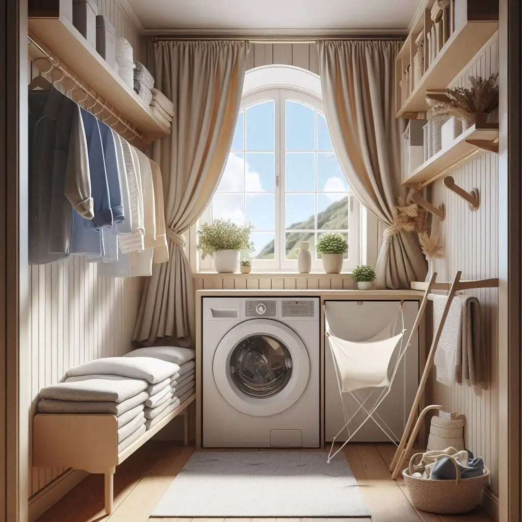 Pull-Out Drying Rack by the Window
