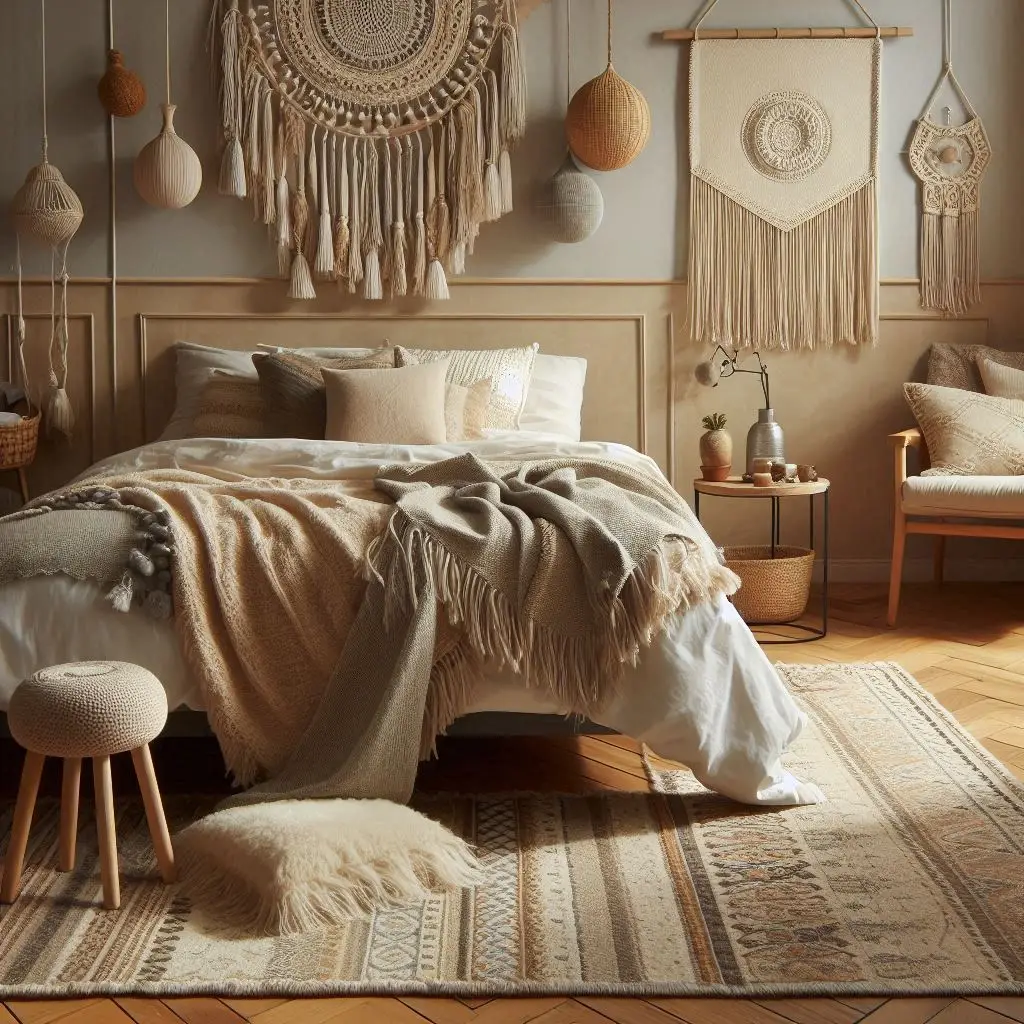 Incorporate Boho Accents for Personality and Warmth