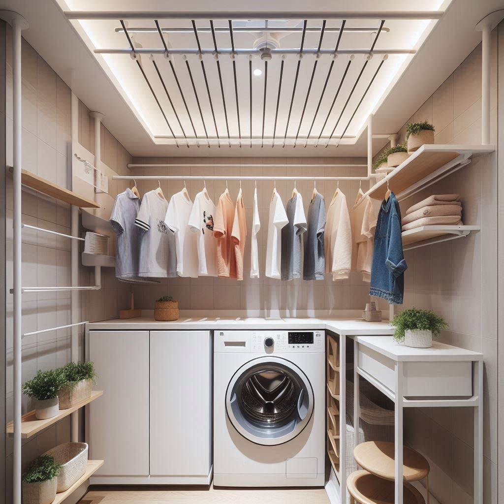 Ceiling-Mounted Drying Racks