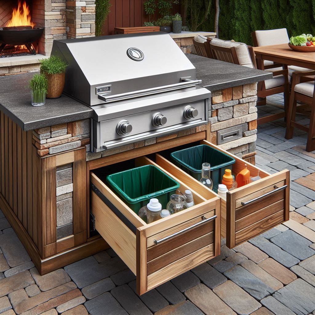 Pull-Out Trash and Recycling Units