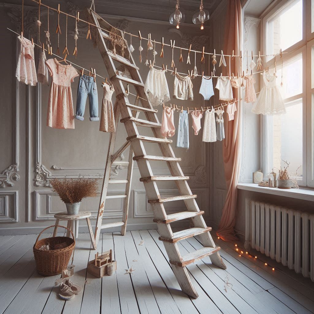 Hang a Ladder as a Drying Rack