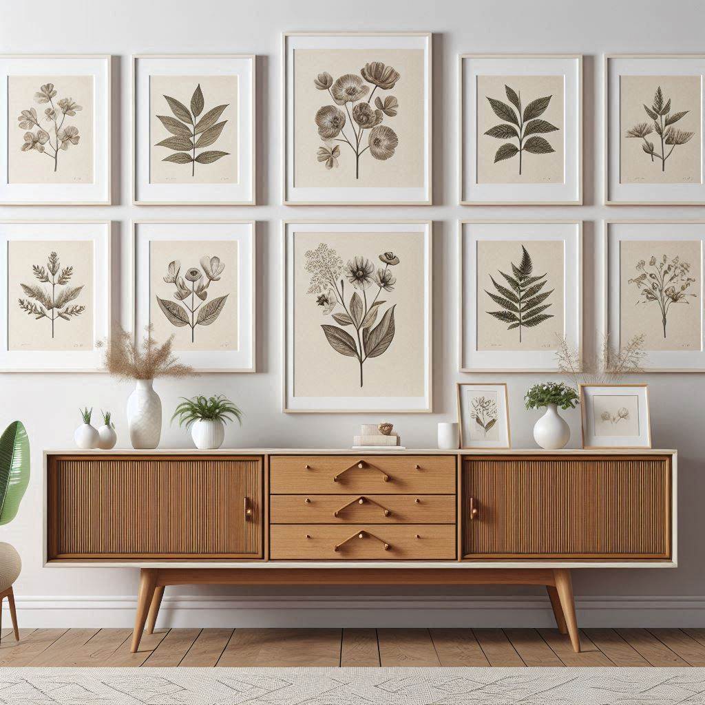 Symmetrical Grid Gallery Wall