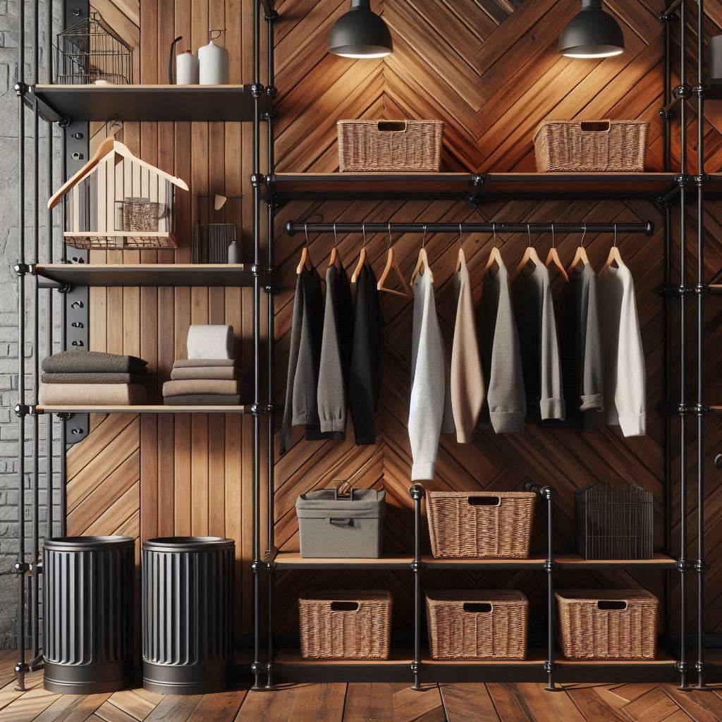 Industrial Pipe and Shelf System