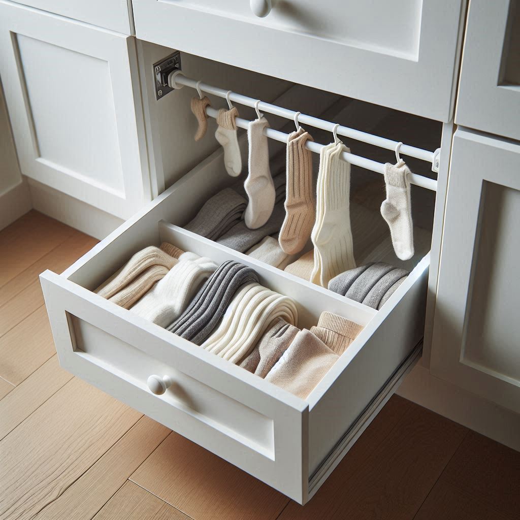 Under-Cabinet Retractable Rod