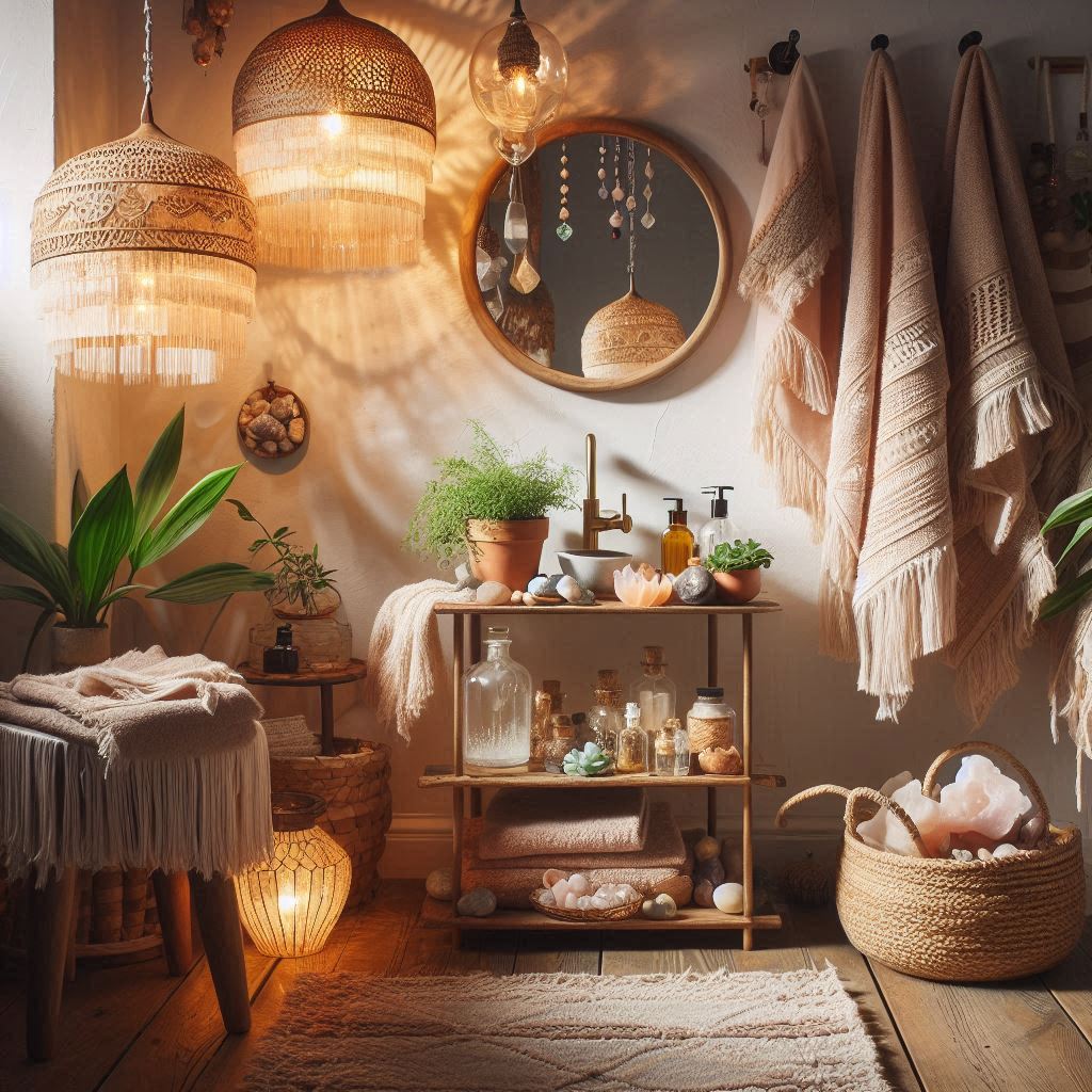 Little Extras That Scream “Boho Bathroom Goals”