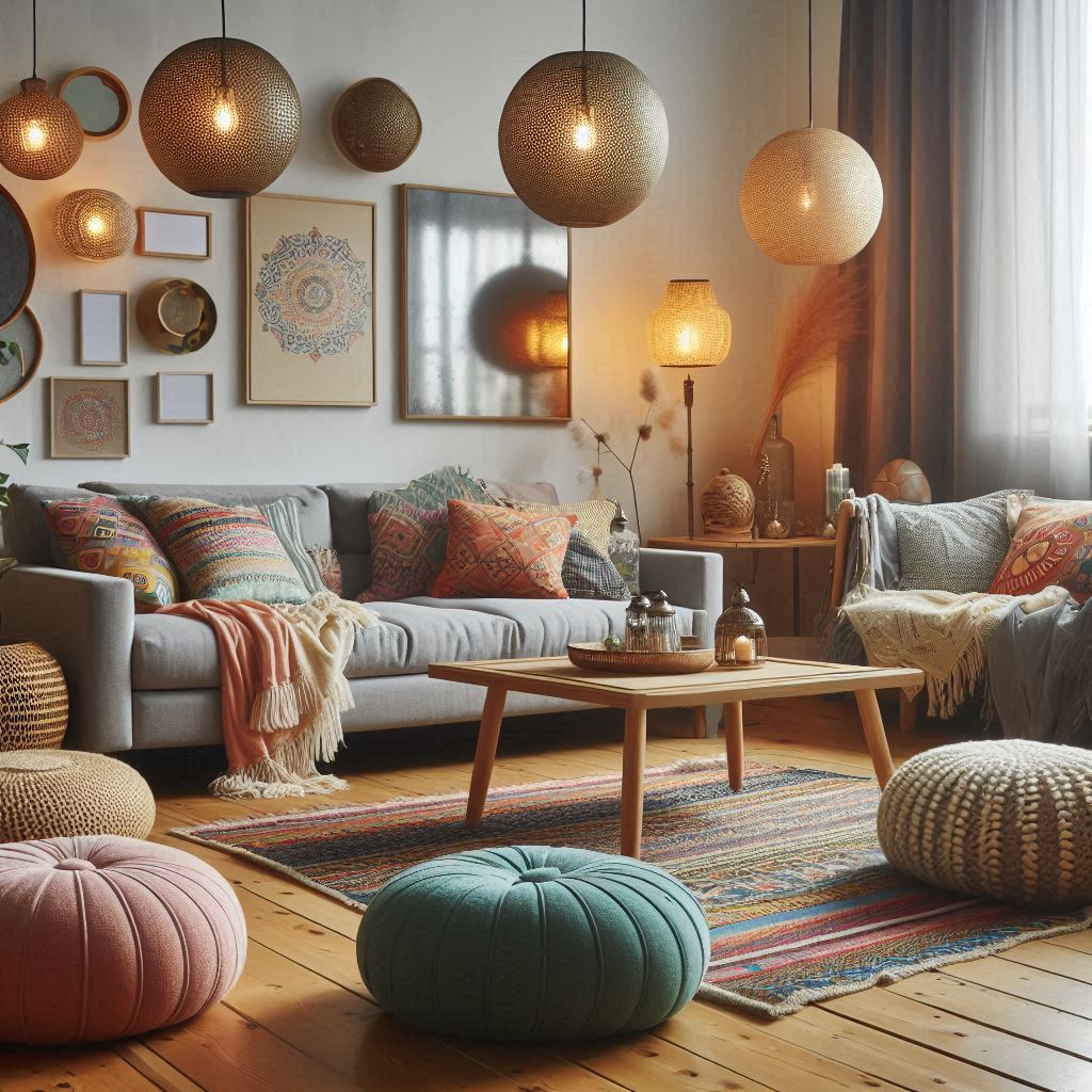 Add Floor Cushions and Poufs