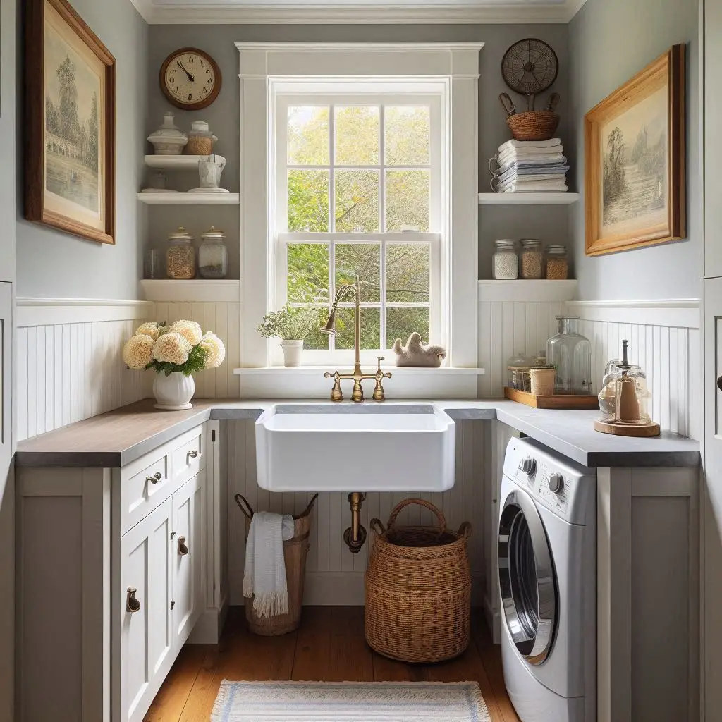 Cabinet + Sink Combo Beside the Window