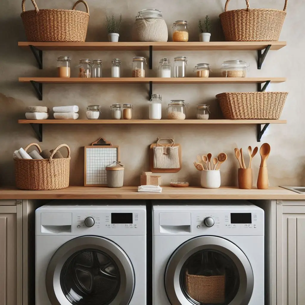 Use Floating Shelves Above Appliances
