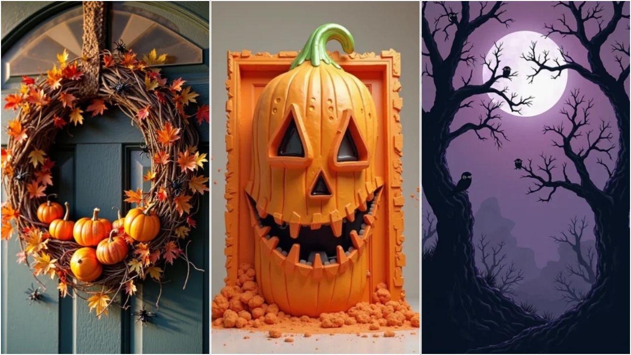 DIY Halloween Bedroom Door Decor Ideas