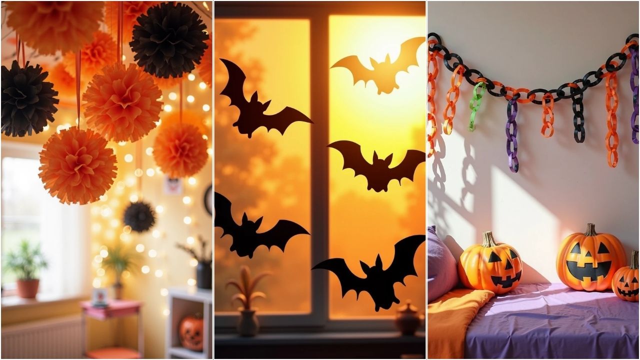 Easy DIY Halloween Decorations Indoor for Kids Room