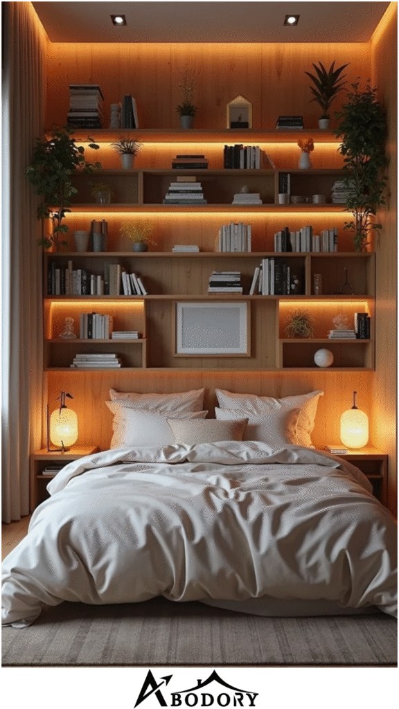 Above-the-Bed Wall Shelf
