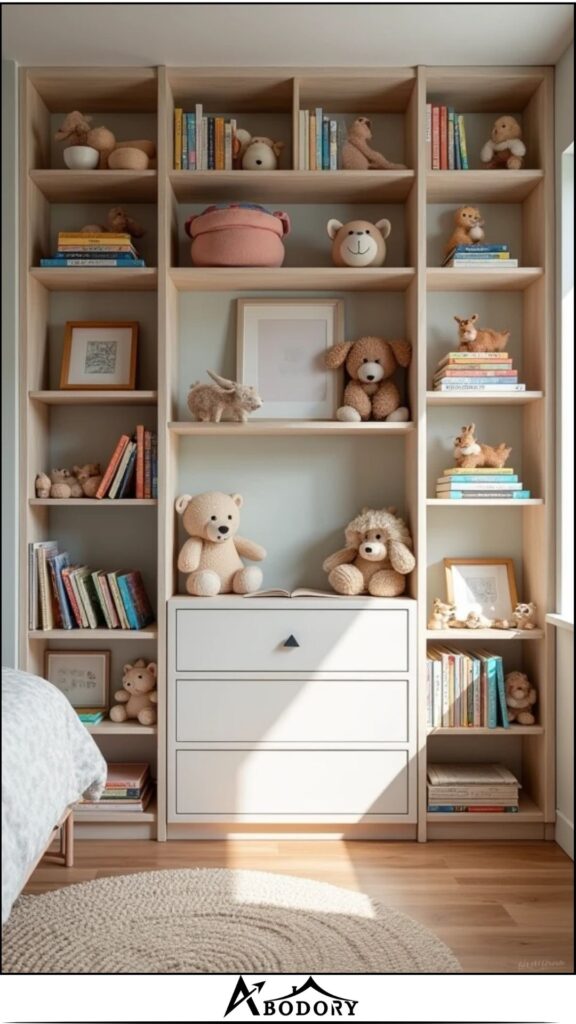 Combo shelves with drawers and open racks