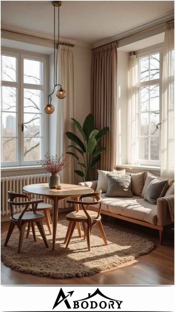 Use Rugs to Separate Spaces