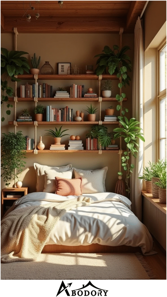 Hanging Rope Wall Shelf