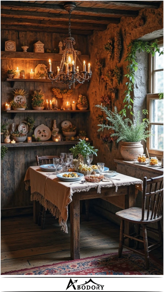 Decorate with Crystals and Herbs