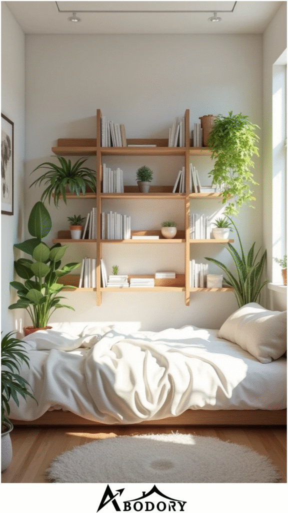 Wall-Mounted Ladder Shelf