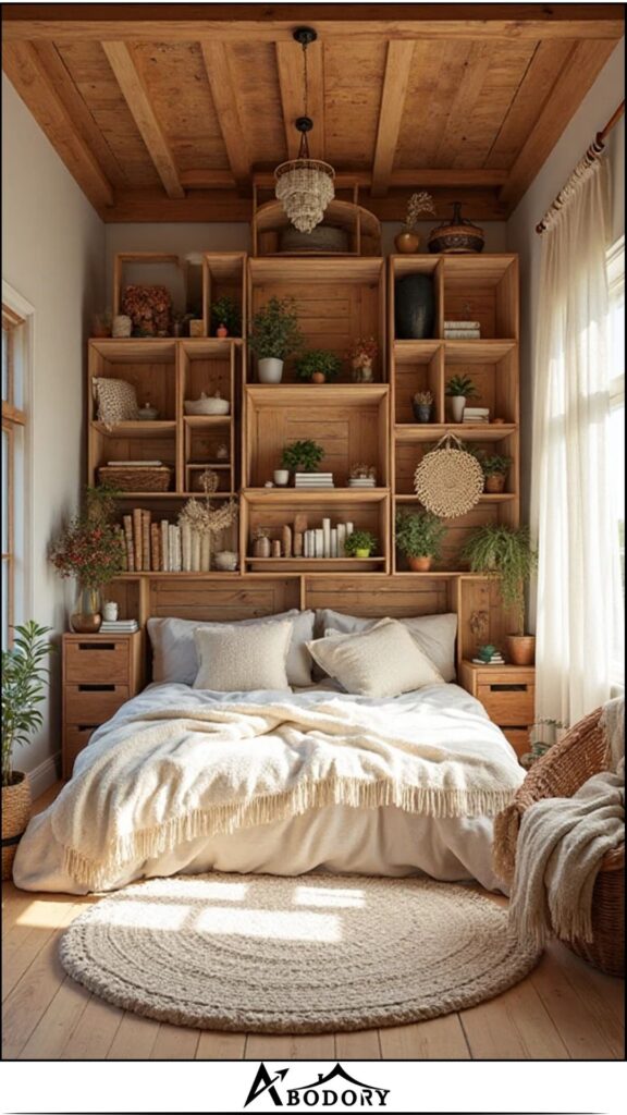 Crate-Stack Bookshelf