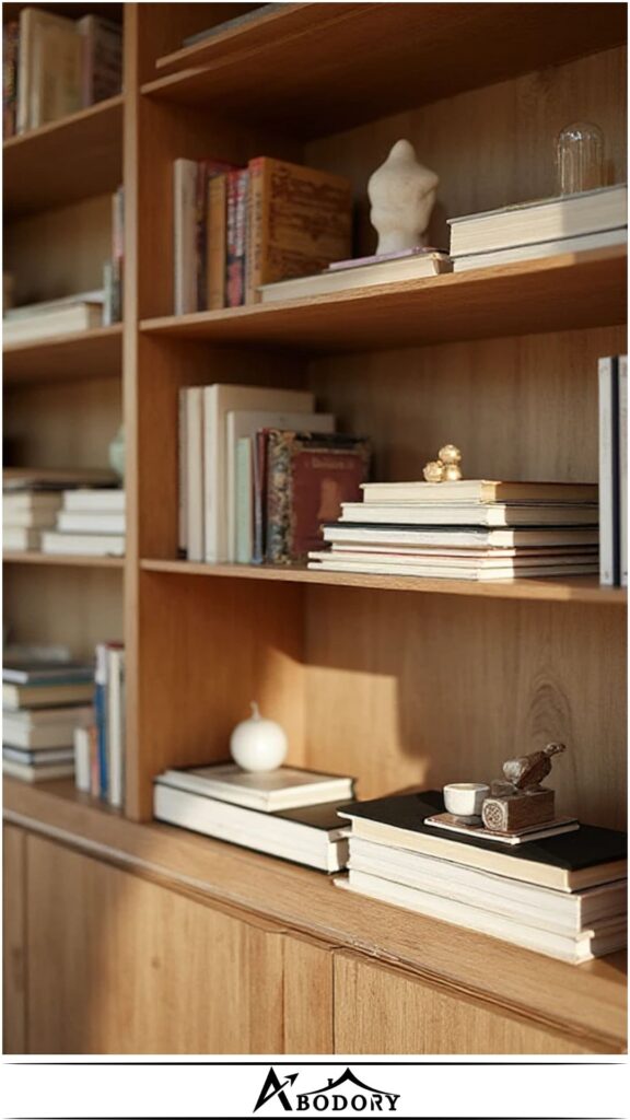 Mix Vertical and Horizontal Book Stacks